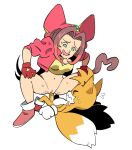 age_difference animal_humanoid anthro anthro_penetrating anthro_penetrating_humanoid bodily_fluids bottomless bottomless_female breasts canid canine cat_humanoid clothed clothing crouching_cowgirl dominant dominant_female drooling duo eyebrows eyes_closed felid felid_humanoid feline feline_humanoid female female_penetrated fox genital_fluids gloves green_eyes hands_on_knees hands_on_legs handwear humanoid humanoid_on_anthro humanoid_penetrated interspecies male male/female male_penetrating male_penetrating_female mammal mammal_humanoid medium_breasts miles_prower older_female older_humanoid older_penetrated penetration raised_inner_eyebrows rexuranus saliva sara_(sonic) sega sex simple_background sonic_the_hedgehog_(ova) sonic_the_hedgehog_(series) submissive submissive_male sweat unavailable_at_source vaginal vaginal_fluids wavy_mouth white_background white_clothing white_gloves white_handwear younger_anthro younger_male