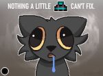 anthro artist_name big_pupils blank_stare bodily_fluids canid canine casualties:_unknown digital_media_(artwork) dilated_pupils drooling drooling_cat_(meme) english_text expie_(gunsawian) fox gameplay_mechanics gunsawian hybrid kraezyvt looking_at_viewer low_intelligence mammal meme mindwipe_(drug) moodles murid murine o_o pixel_(artwork) pupils rat reaction_image rodent saliva simple_background solo text