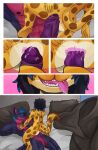 2026 abs absurd_res anal anal_penetration anhanme anthro anus balls bed bedding bedroom biceps big_balls big_penis black_hair blanket blue_hair bodily_fluids bulge butt canid canine canis cheetah close-up comic digital_media_(artwork) drooling duo felid feline foreskin fur furniture genital_fluids genitals hair hi_res high-angle_view holding_penis huge_balls huge_penis inside kenaz_(runicrunez) kneeling larger_sub licking licking_lips lying male male/male male_on_top mammal markings multicolored_body multicolored_fur multicolored_hair muscular muscular_male nude on_back on_top penetration penis pillow pink_body pink_fur power_bottom precum purple_body purple_fur quads saliva serratus sex size_difference sleep_sex sleeping sleeping_on_awake smaller_on_top smile sowilo_(runicrunez) spots spotted_body spotted_fur spread_anus spread_butt spreading submissive tail tongue tongue_out two_tone_body two_tone_fur two_tone_hair wolf