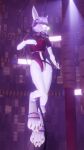 2026 3d_(artwork) 9:16 absurd_res anthro blender_(artwork) bodysuit cable clothed clothed_anthro clothed_female clothing cybernetic_arm cybernetic_eye cybernetic_leg cybernetic_limb cybernetics cyberpunk digital_media_(artwork) female female_anthro fog ghost_in_the_shell hi_res lagomorph leporid machine mammal maple_(mokson) mokson rabbit skinsuit solo tight_clothing vr_headset