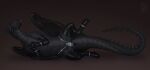 armwear ashnir bdsm black_body black_scales blush bondage bondage_gear bound buttplug chastity_belt chastity_device clothing cuff_(restraint) dirtyfox911911 dragon feral gag gloves handwear hi_res horn latex latex_armwear latex_clothing latex_gloves latex_handwear latex_legwear legwear male male_feral mythological_creature mythological_scalie mythology plug_(sex_toy) restraints scales scalie sex_toy simple_background snout solo tail wingbinders wings