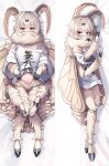  1girl antennae arthropod_girl arthropod_limbs blonde_hair commentary_request extra_arms grey_eyes highres insect_wings kumano_plan lying moth_antennae moth_girl original shirt stomach white_shirt wings 