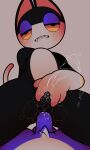3:5 absurd_res anal anal_penetration animal_crossing anthro balls bite biting_lip bodily_fluids crying domestic_cat drooling duo fangs felid feline felis genital_fluids genitals hi_res male male/male mammal nintendo nulldjqtdma peeing peeing_while_penetrated penetration penis punchy_(animal_crossing) rover_(animal_crossing) saliva sex small_penis tears teeth teeth_showing urine