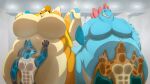 16:9 2026 4k absurd_res against_surface anthro belly biceps big_belly big_breasts big_moobs breasts charizard detailed_background ed_(nidogatr) fat_arms female feraligatr floatzel generation_1_pokemon generation_2_pokemon generation_4_pokemon group hi_res huge_belly huge_breasts immobilization lucario male moobs morbidly_obese morbidly_obese_anthro muscular nintendo obese obese_anthro on_glass overweight overweight_anthro pecs pokemon pokemon_(species) smashing story_at_source white-dragon widescreen