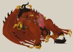 absurd_res animal_genitalia anthro armwear balls black_body black_fur body_hair chaos_daemon clothing cloven_hooves daemon_of_khorne demon dragon dragon_wings erection fur genitals glowing glowing_eyes hairy_balls hi_res hooves judaplex khazaan knot knotted_penis male mane muscular muscular_anthro muscular_male mythological_creature mythological_scalie mythology penile_spines penis pubes red_body red_skin scalie scar scars_all_over sheath solo spiked_penis spikes spikes_(anatomy) teeth warhammer_(franchise) yellow_eyes yellow_teeth