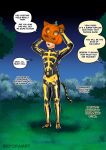 belly big_belly black_body black_tail bone bulge clothing costume domestic_cat english_text epic_games felid feline felis female food for_a_head forest fortnite fruit gender_transformation halloween hi_res holidays human human_to_anthro imminent_transformation male mammal mtf_transformation nude_anthro nude_male nyokaiart object_head open_mouth orange_body orange_ears orange_tail plant pumpkin pumpkin_head skeleton solo species_transformation speech_bubble spice_(fortnite) suit suit_transformation tail text tf_into_fictional_character transformation tree