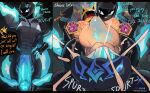 abs absurd_res armor armwear ball_markings balls big_balls big_penis black_armwear black_body black_boots black_clothing black_footwear blue_body blue_fire blue_penis bodily_fluids boots breasts celty_sturluson clothing color_coded_text colored_fire cross_(marking) cum cum_in_vagina cum_inside dialogue dominant dominant_male duo english_text female female_humanoid female_penetrated fire flaming_body footwear full_nelson genital_fluids genital_markings genitals grey_body headgear helmet hi_res huge_balls huge_penis human humanoid humanoid_on_humanoid humanoid_penetrated humanoid_penetrating humanoid_penetrating_humanoid impregnation instant_loss_2koma male male/female male_focus male_humanoid male_penetrating male_penetrating_female mammal markings muscular muscular_humanoid muscular_male nexo_(xeono) nude nude_female nude_humanoid nude_male ovum pecs penetration penile penile_penetration penis penis_in_vagina pregnant pregnant_female sex shoes sperm_cell sperm_dominating_ovum submissive submissive_female text unknown_species vaginal vaginal_penetration vein veiny_penis womb_tattoo xeono