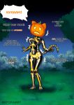 belly big_belly black_body black_tail bone breasts clothing costume domestic_cat english_text epic_games felid feline felis female food for_a_head forest fortnite fruit gender_transformation halloween hand_on_breast hi_res holidays human human_to_anthro male mammal mtf_transformation nude_anthro nude_male nyokaiart object_head open_mouth orange_body orange_ears orange_tail penis_to_vagina_tf plant pumpkin pumpkin_head shaking shaking_breasts shocked skeleton solo species_transformation speech_bubble spice_(fortnite) suit suit_transformation tail text tf_into_fictional_character transformation tree