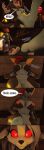 3d_(artwork) absurd_res anthro aquatic bar blush breasts canid canid_demon canine canis comic demon diane_foxington digital_media_(artwork) dreamworks english_text feet female fish fox genitals growth hellaverse hellhound helluva_boss hi_res loona_(helluva_boss) macro mammal mirova_(cilenomon) mrfreeman98 mythological_canine mythological_creature mythology nipples paws pinned pinned_to_ground red_sclera shark speech_bubble standing tavern text the_bad_guys vulva wolf