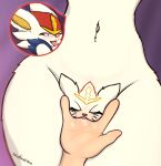 5_fingers absurd_res ambiguous_gender anthro blush bodily_fluids cinderace clitoris duo female female/ambiguous female_on_human fingering fingering_partner fingers first_person_view fur generation_8_pokemon genital_fluids genitals hi_res human lagomorph mammal navel nintendo open_mouth pokemon pokemon_(species) pussy-cat_(meme) red_eyes sex tan_body tan_fur thick_thighs thisbunyhos tongue vaginal vaginal_fingering vaginal_fluids vulva wide_hips