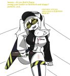 anthro clothing dialogue drunk english_text female female_anthro glitch_productions humanoid j_(murder_drones) looking_at_viewer machine murder_drones pace-maker panties pose robot robot_humanoid solo solo_focus solo_in_panel substance_intoxication text underwear