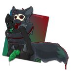 1:1 abdominal_bulge alpha_channel anal anal_penetration anthro canid canine casualties:_unknown dexter_fentris duo expie_(gunsawian) fox goo_creature goo_drip gunsawian hi_res hug hugging_another hugging_from_behind hybrid janko_goaston knot laileagoob male male/male mammal mask murid murine partially_inside penetration rat rodent tongue tongue_out translucent translucent_body