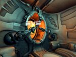  3d cable commentary copyright_logo copyright_name english_commentary eve_online highres logo machine maya_(medium) photoshop_(medium) realistic scenery science_fiction space_station spacecraft_interior xiangben_ni 