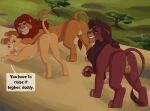 animal_genitalia animal_penis anus ass_up backsack balls bisexual both_sexes_in_same_situation brown_mane butt daughter_(lore) dialogue disney embarrassed english_text erection father_(lore) father_and_child_(lore) father_and_daughter_(lore) felid feline_genitalia feline_penis female female_feral feral fuf genitals group hi_res kiara_(the_lion_king) kovu_(the_lion_king) lion looking_back male male/female male/male male_feral mammal mane pantherine parent_(lore) parent_and_child_(lore) parent_and_daughter_(lore) penis presenting presenting_anus presenting_hindquarters presenting_vulva quadruped raised_tail sex simba_(the_lion_king) smile speech_bubble tail tail_anus text the_lion_king trio vulva