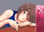  artist_request brown_hair casual drink green_eyes heterochromia looking_at_viewer older red_eyes rozen_maiden short_hair solo source_request souseiseki 