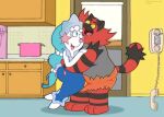 2026 alternate_species ambiguous_gender anthro aquatic asterozoan blue_eyes blue_hair cinnamonrug duo echinoderm electronics eyelashes family_guy fangs felid feline female_(lore) fur gem generation_7_pokemon green_eyes grey_body grey_fur hair hi_res hug incineroar lois_griffin male_(lore) mammal multicolored_body nintendo obese obese_anthro open_mouth overweight overweight_anthro paws pearl_(gem) peter_griffin phone pokemon pokemon_(species) primarina red_body red_fur size_difference split_form starfish starfish_(accessory) tail teeth tongue white_body yellow_sclera