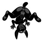 2026 3_toes 4_fingers abigrock against_surface anthro anus arms_bent ass_on_glass ass_up balls bent_legs black_and_white black_body black_eyes butt circle_eyebrows english_description eyebrows feet fingers front_view full-length_portrait genitals glans glass hi_res hindpaw humanoid_genitalia humanoid_penis imp iris looking_at_viewer male male_anthro monochrome nude_anthro nude_male on_glass open_:3 open_mouth open_smile paws penis perineum pinup portrait pose pupils short_tail simple_background slim slim_anthro slim_male smile smiling_at_viewer solo tail toes upside_down white_background white_eyebrows white_pupils white_sclera