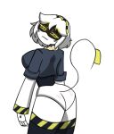 anthro butt female female_anthro glitch_productions happy humanoid looking_at_viewer looking_back machine murder_drones pace-maker pose robot robot_humanoid smile smiling_at_viewer solo solo_focus solo_in_panel v_(murder_drones)