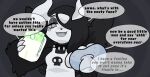 abstract_background ageplay anthro anthrofied biped black_background black_body black_fur black_text black_wings blush clothed clothing collar diaper digital_media_(artwork) fangs folded_diaper fur generation_6_pokemon hi_res horn hypnosis hypnotizing_viewer infantilism looking_at_viewer mega_absol mega_evolution mind_control miss_absol multicolored_body multicolored_fur nintendo open_mouth open_smile pacifier pokemon pokemon_(species) puppypamps ringed_eyes roleplay sharp_teeth simple_background smile solo speech_bubble spiked_collar spikes spiral spiral_background spiral_eyes teeth text toony topwear two_tone_body two_tone_fur wetness_indicator white_body white_clothing white_fur white_topwear wings