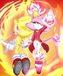 absurd_res after_transformation anthro aura blaze_the_cat burning_blaze domestic_cat duo elemental_manipulation eulipotyphlan felid feline felis female fire fire_manipulation flaming_hair hair hedgehog hero hi_res looking_at_viewer male male/female mammal ponytail princess pseudo_hair red_eyes royalty sega smile sonic_the_hedgehog sonic_the_hedgehog_(series) super_sonic super_transformation weirder_garrett yellow_eyes