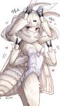  1girl animal_ears antennae arthropod_girl arthropod_limbs blonde_hair breasts commentary extra_arms fake_animal_ears highres insect_wings kumano_plan leotard monster_girl moth_girl original playboy_bunny strapless strapless_leotard twintails untranslatable_commentary wings 