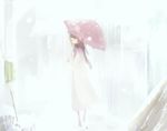  artist_request copyright_request scarf snow solo umbrella 