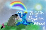 3:2 andromorph animate_inanimate anthro asinus blue_body blue_fur claws digital_media_(artwork) disney donkey dragon duo eeyore english_text equid equine feet feral fur hair hi_res horn intersex kobold male mammal motivational_art mythological_creature mythological_scalie mythology nonbinary_(lore) plushie rainbow ryukai ryuu_(ryukai) ryuu_kagayaki scalie simple_background tail text winnie_the_pooh_(franchise)