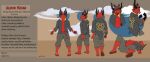 abs absurd_res anthro azarin_haxan_(jojoe) barefoot black_eyes bottomwear butt claws clothed clothing demon digital_media_(artwork) dragonborn_(dnd) dungeons_and_dragons english_text feet fin finger_claws fingers footwear hasbro hi_res hood hoodie horn humanoid hybrid jewelry jojoe lying magic_user male model_sheet muscular muscular_anthro muscular_male mythological_creature mythological_scalie mythology open_mouth pecs piercing plantigrade red_body sandals scales scalie shoes simple_background smile soles solo standing teeth text toes topwear waist_accessory wizards_of_the_coast