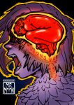 2026 2newmoon2 animal_humanoid back_dimples back_groove black_background blonde_hair butt colored curled_up delicious_in_dungeon digital_drawing_(artwork) digital_media_(artwork) dragon dragon_humanoid duo falin_touden feathers female feral fetal_pose glistening glistening_body hair hands_in_hair hi_res human humanoid lying mammal multiple_forms mythological_creature mythological_scalie mythology nude on_front open_mouth outline red_body red_dragon_(delicious_in_dungeon) runes scalie screaming shaded sharp_teeth short_hair signature simple_background solo_focus straight_hair tan_body teeth tongue white_body white_feathers yellow_outline