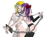  bdsm blonde_hair chains cry ellen gold_eyes nude purle_hair rape the_witch&#039;s_house viola witch 