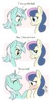  amber_eyes blue_eyes blue_hair bonbon_(mlp) comic duo english_text equine eyes_closed female feral friendship_is_magic fur green_fur grey_fur hair horn horse joakaha lesbian long_hair looking_back lyra_(mlp) lyra_heartstrings_(mlp) mammal my_little_pony open_mouth plain_background pony smile text tongue two_tone_hair unicorn yellow_eyes 