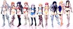  armor bertille_althusser bikini celia_cumani_aintree kisaki_mio komori_kei lisa_eostre noel_marres_ascot ryuzouji_akane swimsuit tagme_(character) walkure_romanze white 