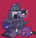  gastly gengar ghost hair haunter hex_maniac human long_hair nintendo not_furry pink_nails pok&eacute;mon pokepuff pose spirit video_games 