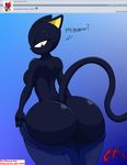  2013 adc1309 anthro big_breasts big_butt breasts butt cat english_text feline female furaffinity huge_butt looking_back mammal sega side_boob sidneythesaiyanlord101 sonic_(series) text wide_hips yellow_eyes 