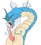  chinese_dragon cloaca dragon eastern erection fangs fins flareponyta forked_tongue gyarados looking_at_viewer male nintendo open_mouth penis pok&#233;mon rage red_eyes scalie slit solo spikes tongue video_games whiskers 