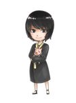  1girl arms black_eyes black_hair blush blush_stickers carrying eyebrows eyelashes female flat_chest girl holding jewelry legs looking_at_viewer may_c_(lovemeiko) naruto neck necklace pearl_necklace pig pig_nose pig_snout piglet shizune_(naruto) short_hair shoulders simple_background smile stare staring tonton_(naruto) transparent_background white_background woman 