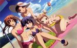  beach bikini chuunibyou_demo_koi_ga_shitai! dekomori_sanae ikeda_kazumi nibutani_shinka scan swimsuit takanashi_rikka tsuyuri_kumin 