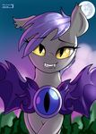  bat bat_pony bat_wings batpony equine fangs female feral forest fur hair horse long_hair looking_at_viewer mammal midnight_blossom_(mlp) moon my_little_pony night open_mouth original_character pegasus pony skyline19 slit_pupils smile solo teeth tree wings yellow_eyes 
