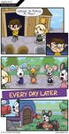  animal_crossing:_new_leaf canine comic dialog dog english_text female hejibits human isabelle_(animal_crossing) john_kleckner male mammal nintendo rodent text video_games 