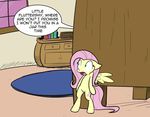  cutie_mark dialog english_text equine female feral fluttershy_(mlp) friendship_is_magic fur hair hiding horse inside long_hair mammal micro my_little_pony pegasus pink_hair pony solo standing text whatsapokemon window wings yellow_fur 