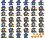  blue_eyes blue_hair daigokurin edgar_valtinas hair_over_one_eye halloween hat inazuma_eleven inazuma_eleven_(series) long_hair male_focus open_mouth pixel_art smile solo sprite_sheet transparent_background witch_hat 