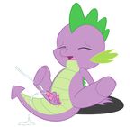  absurd_res anthro barefoot cloaca cub cum cum_on_floor cumshot dragon eyes_closed friendship_is_magic hi_res holding_penis jerseydevil male masturbation my_little_pony nude open_mouth orgasm penis penis_grab pink_penis plain_background raised_leg reptile scalie sharp_teeth sitting solo spike_(mlp) spread_legs spreading teeth tongue white_background young 