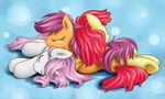  apple_bloom_(mlp) equine eyes_closed female feral friendship_is_magic fur group hair high-roller2108 horn horse long_hair lying my_little_pony orange_fur pegasus pony purple_hair red_hair scootaloo_(mlp) sleeping sweetie_belle_(mlp) two_tone_hair unicorn white_fur wings 