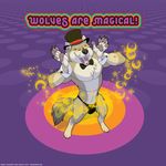  canine hat kobi_lacroix magic mammal smile thong top_hat wolf 