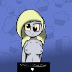  &lt;3 breasts censored derpy_hooves_(eg) derpy_hooves_(mlp) english_text eqg equestria_girls female friendship_is_magic human humanized mammal my_little_pony nipples nude smile solo spenws teasing text 