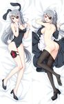  alternate_breast_size animal_ears apron ass bad_id bad_pixiv_id bed_sheet black_legwear blush breasts bunny_ears bunny_girl bunny_tail bunnysuit cleavage dakimakura detached_collar eyepatch full_body holster infinite_stratos large_breasts laura_bodewig leotard long_hair lying maid mary_janes multiple_views nude on_stomach open_mouth pantyhose philomelalilium pussy red_eyes shoes sideboob silver_hair single_shoe tail thigh_holster thighhighs wrist_cuffs 