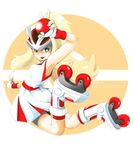  bike_shorts blonde_hair fingerless_gloves gloves green_eyes gym_leader inline_skates koruni_(pokemon) long_hair poke_ball pokemon pokemon_(game) pokemon_xy roller_skates shorts shorts_under_skirt skates skirt solo watanabe_akira watermark web_address wristband 