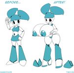 big_breasts blue_nipples breast_expansion breasts camel_toe female habbodude huge_breasts jenny_wakeman machine mechanical my_life_as_a_teenage_robot nipples robot thecon thick_thighs wide_hips xj-9 