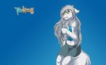  clothing edit female fire fur grey_hair hair hindpaw keidran long_hair mammal nazarov77 nishizumi77 open_mouth paws photoshop raine_(twokinds) scared solo tom_fischbach tongue twokinds wallpaper wolf yellow_eyes 