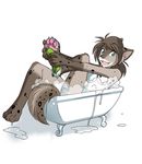  bathing bathtub canine cleaning edit female hair hindpaw kathrin_(twokinds) mammal nazarov77 nishizumi77 nude pawpads paws photoshop smile soap solo steam tom_fischbach twokinds water wet 